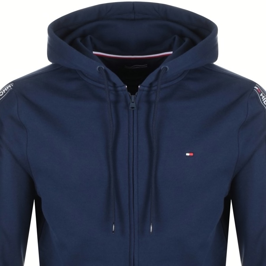 Alternative Image for ProductTommy Hilfiger Lounge Taped Logo Zip Hoodie Navy2